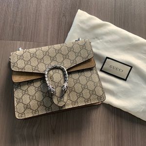 GUCCI Dionysus GG Supreme Mini Bag - Authentic